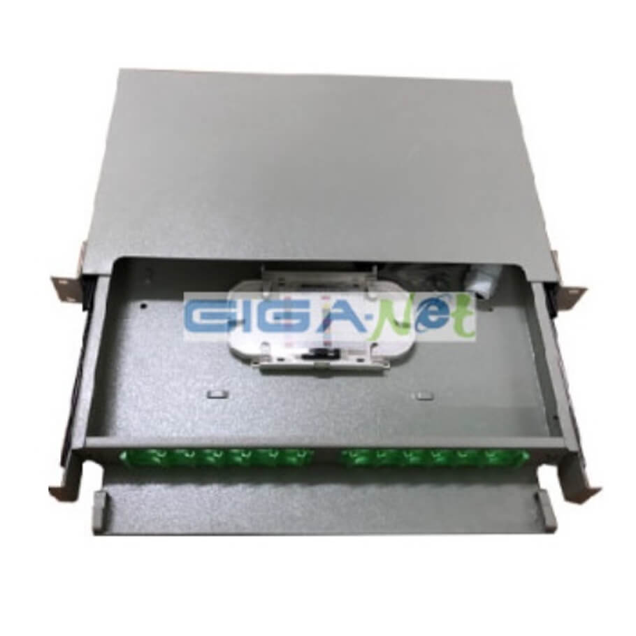 Hộp phối quang gắn tủ rack 12FO GIGANET GGN-ODF12RT-SU